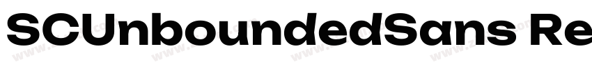SCUnboundedSans Regu字体转换